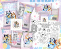Girly blue dog party bundle