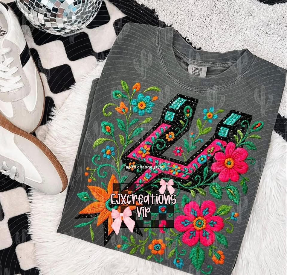 Faux embroidery