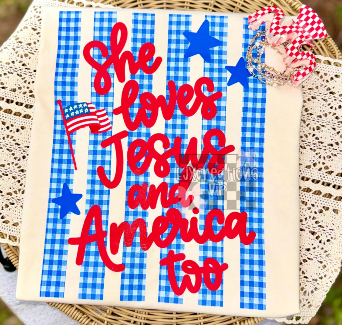 She loves Jesus and America